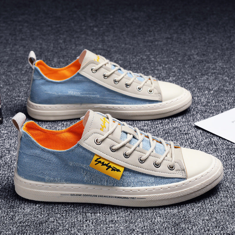 Velbrant™ DenimRush Sneakers – Youth Casual Streetwear Shoes