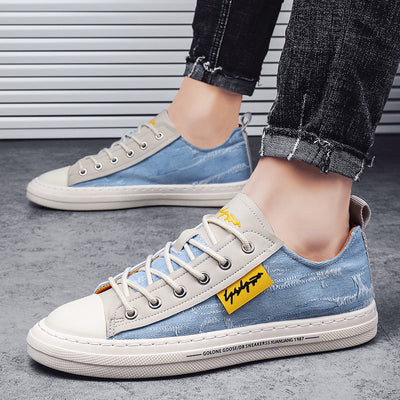 Velbrant™ DenimRush Sneakers – Youth Casual Streetwear Shoes